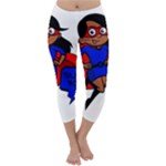 Black Super Mom Capri Winter Leggings 