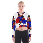 Black Super Mom Cropped Sweatshirt