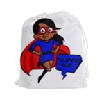 Black Super Mom Drawstring Pouch (XXL)