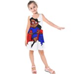 Black Super Mom Kids  Sleeveless Dress