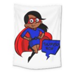 Black Super Mom Medium Tapestry