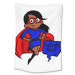 Black Super Mom Large Tapestry