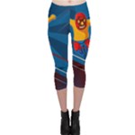 Cinco De Mayo Luchador Capri Leggings 