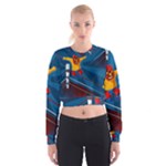 Cinco De Mayo Luchador Cropped Sweatshirt