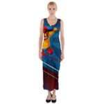 Cinco De Mayo Luchador Fitted Maxi Dress