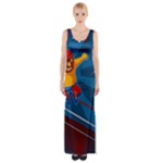 Cinco De Mayo Luchador Maxi Thigh Split Dress