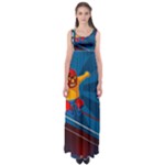 Cinco De Mayo Luchador Empire Waist Maxi Dress