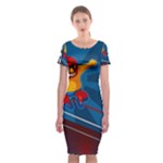 Cinco De Mayo Luchador Classic Short Sleeve Midi Dress