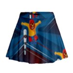 Cinco De Mayo Luchador Mini Flare Skirt