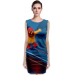 Cinco De Mayo Luchador Sleeveless Velvet Midi Dress