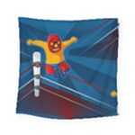 Cinco De Mayo Luchador Square Tapestry (Small)