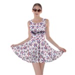 Purple White Cannabis Marijuana Skater Dress