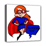 Redhead Super Mom Mini Canvas 8  x 8  (Stretched)