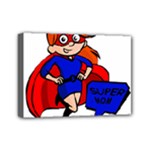 Redhead Super Mom Mini Canvas 7  x 5  (Stretched)