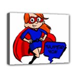 Redhead Super Mom Canvas 10  x 8  (Stretched)