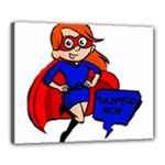 Redhead Super Mom Canvas 20  x 16  (Stretched)