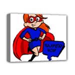 Redhead Super Mom Deluxe Canvas 14  x 11  (Stretched)