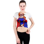 Redhead Super Mom Crew Neck Crop Top