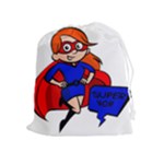 Redhead Super Mom Drawstring Pouch (XL)