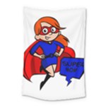 Redhead Super Mom Small Tapestry