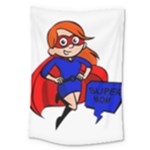 Redhead Super Mom Large Tapestry