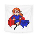 Redhead Super Mom Square Tapestry (Small)