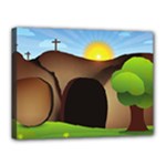 christ tomb Canvas 16  x 12  (Stretched)