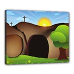 christ tomb Canvas 20  x 16  (Stretched)