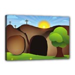 christ tomb Canvas 18  x 12  (Stretched)