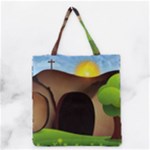 christ tomb Grocery Tote Bag