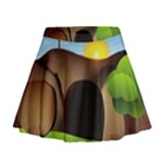 christ tomb Mini Flare Skirt