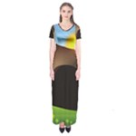 christ tomb Short Sleeve Maxi Dress