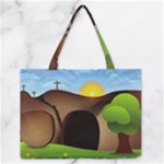 christ tomb Medium Zipper Tote Bag