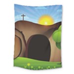 christ tomb Medium Tapestry