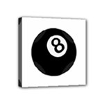 Emoji Eight Ball Mini Canvas 4  x 4  (Stretched)