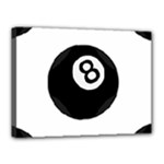 Emoji Eight Ball Canvas 16  x 12  (Stretched)