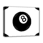 Emoji Eight Ball Deluxe Canvas 20  x 16  (Stretched)