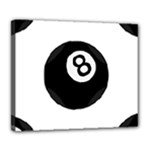 Emoji Eight Ball Deluxe Canvas 24  x 20  (Stretched)