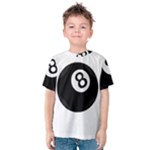 Emoji Eight Ball Kids  Cotton Tee