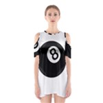 Emoji Eight Ball Shoulder Cutout One Piece