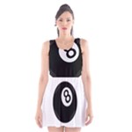 Emoji Eight Ball Scoop Neck Skater Dress