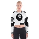 Emoji Eight Ball Cropped Sweatshirt