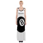 Emoji Eight Ball Maxi Thigh Split Dress