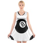 Emoji Eight Ball V-Neck Sleeveless Dress