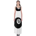 Emoji Eight Ball Empire Waist Maxi Dress