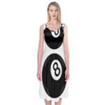 Emoji Eight Ball Midi Sleeveless Dress