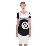 Emoji Eight Ball Classic Short Sleeve Midi Dress