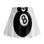 Emoji Eight Ball Mini Flare Skirt