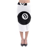 Emoji Eight Ball Midi Pencil Skirt