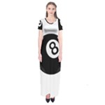 Emoji Eight Ball Short Sleeve Maxi Dress